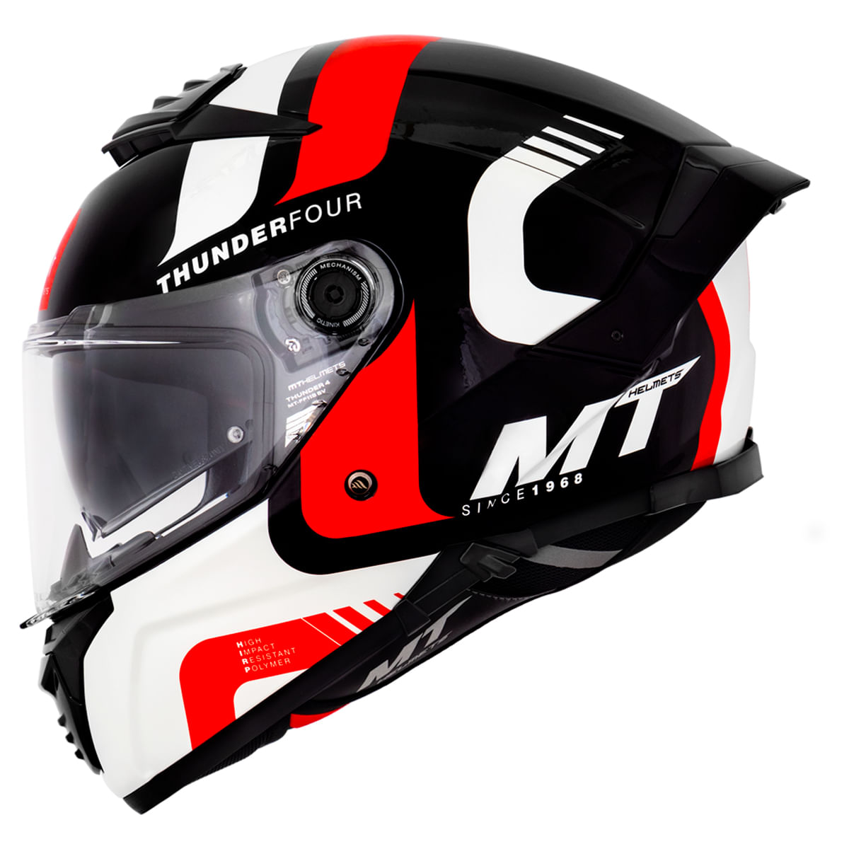 Capacete MT Thunder 4 Sail B5 Vermelho